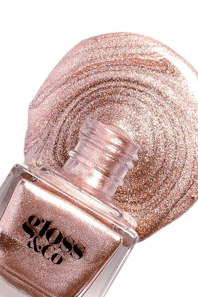 GLOSS & CO Nail Polish metallic rose