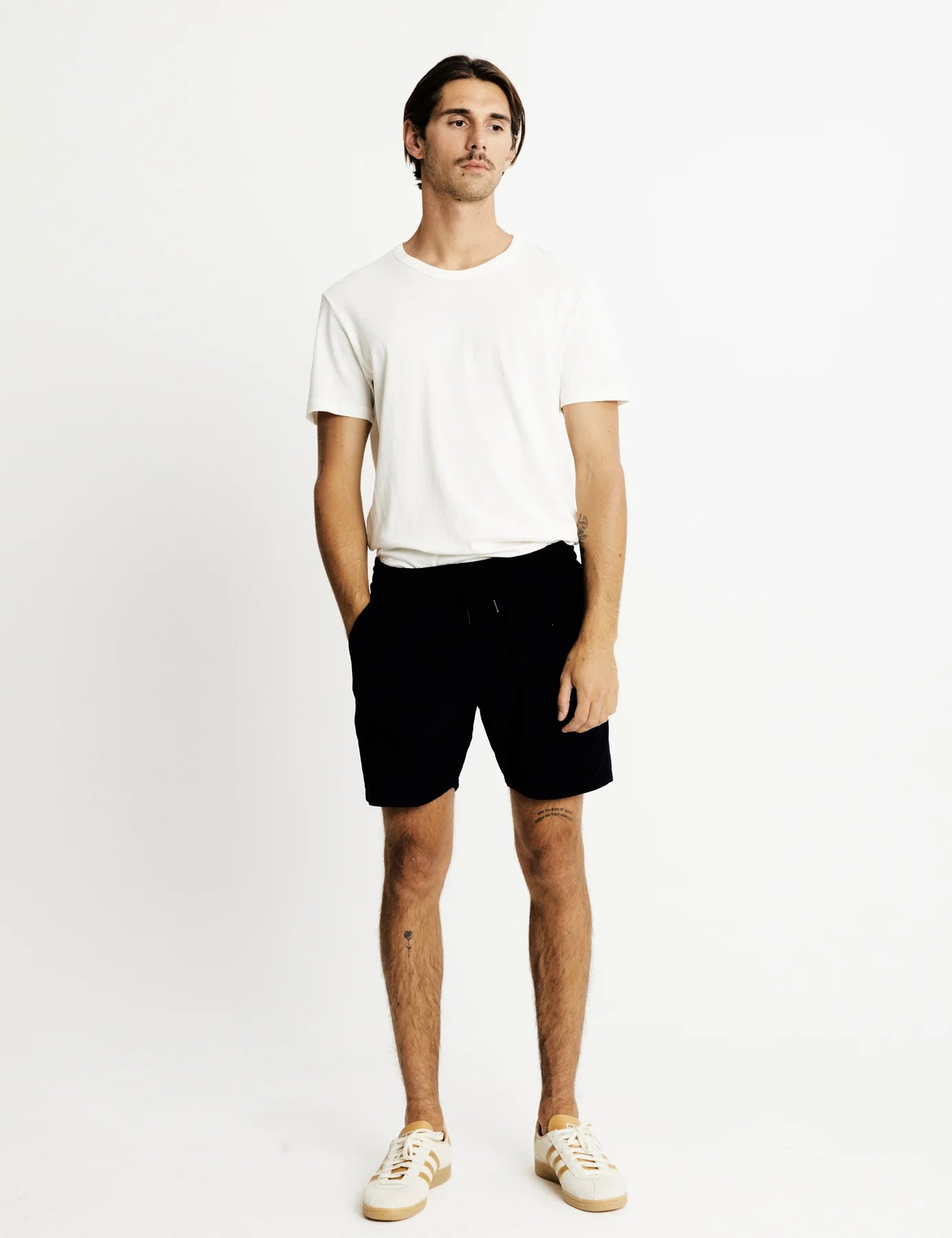 MR SIMPLE Burbank 2 Waffle Short black
