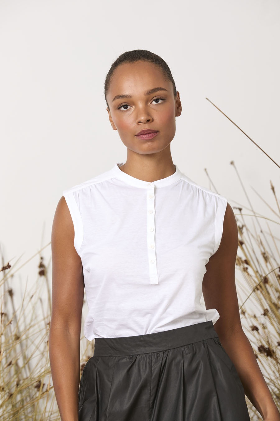 M.A. DAINTY Stingray Top white