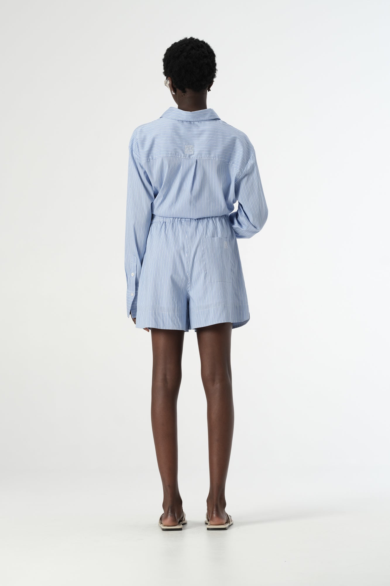 ELKA COLLECTIVE Poppy Short blue stripe