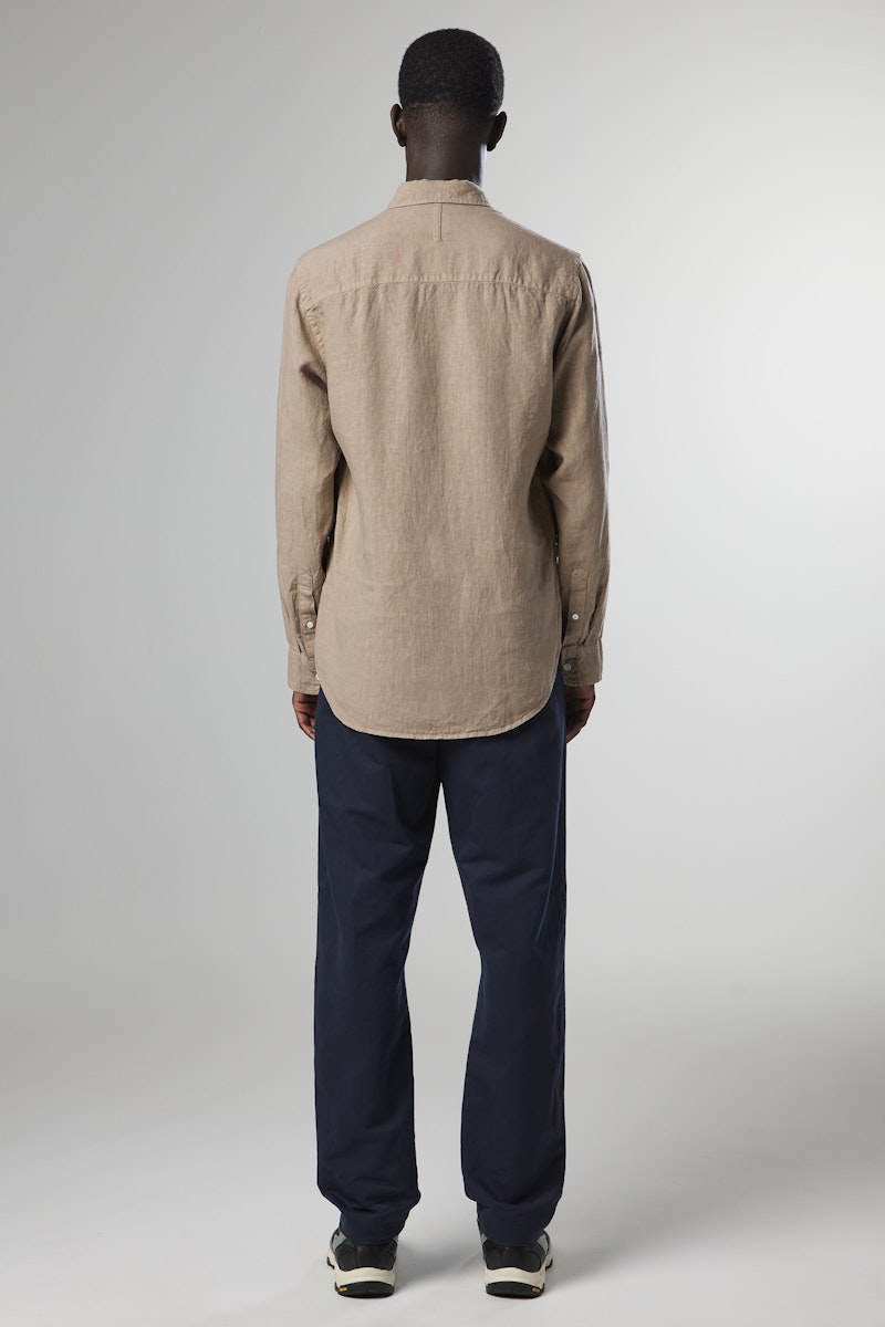 NN07 Arne Linen Shirt greige