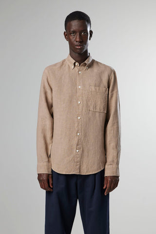 NN07 Arne Linen Shirt greige