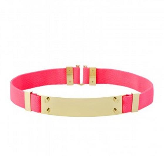 SASS & BIDE Defying Convention belt fluro pink