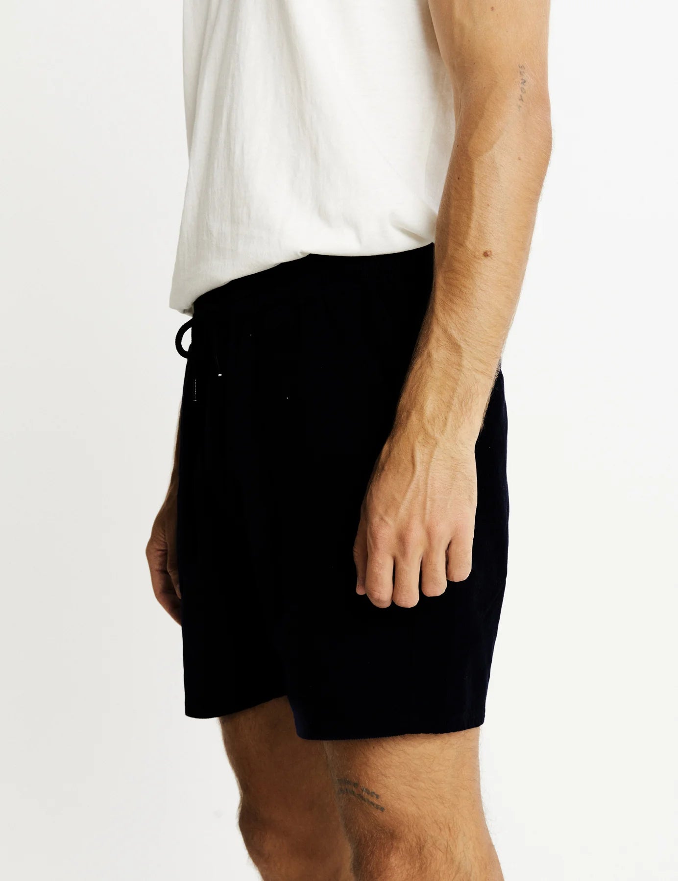 MR SIMPLE Burbank 2 Waffle Short black