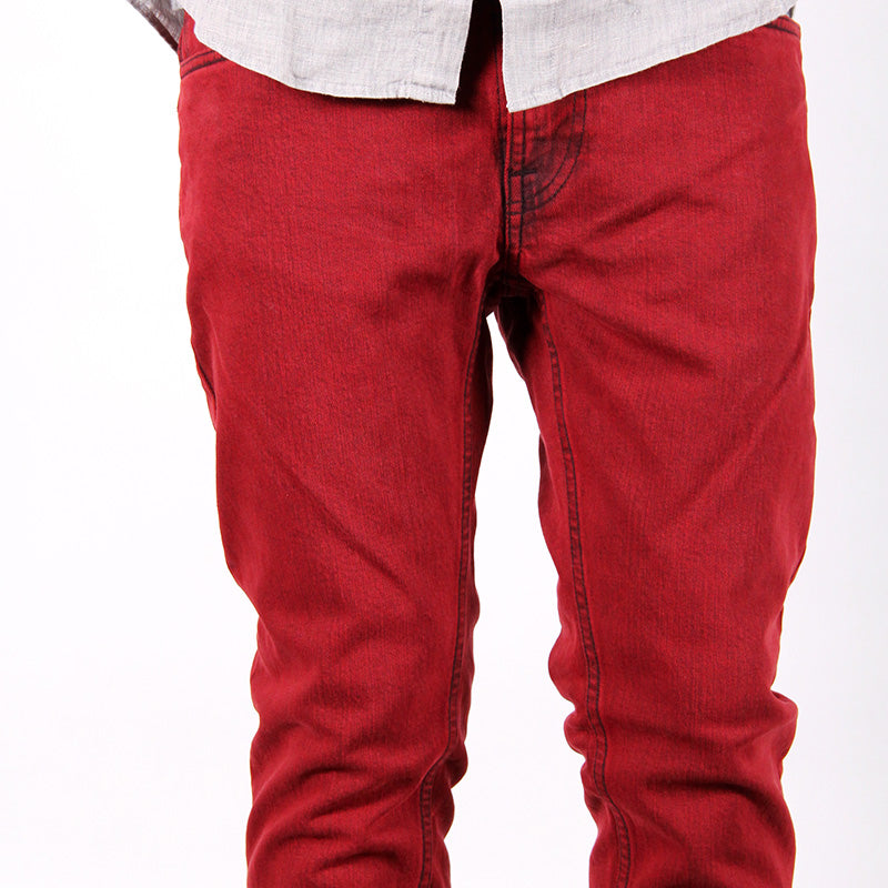 NUDIE JEANS Tape Ted organic red over blue