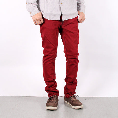 NUDIE JEANS Tape Ted organic red over blue