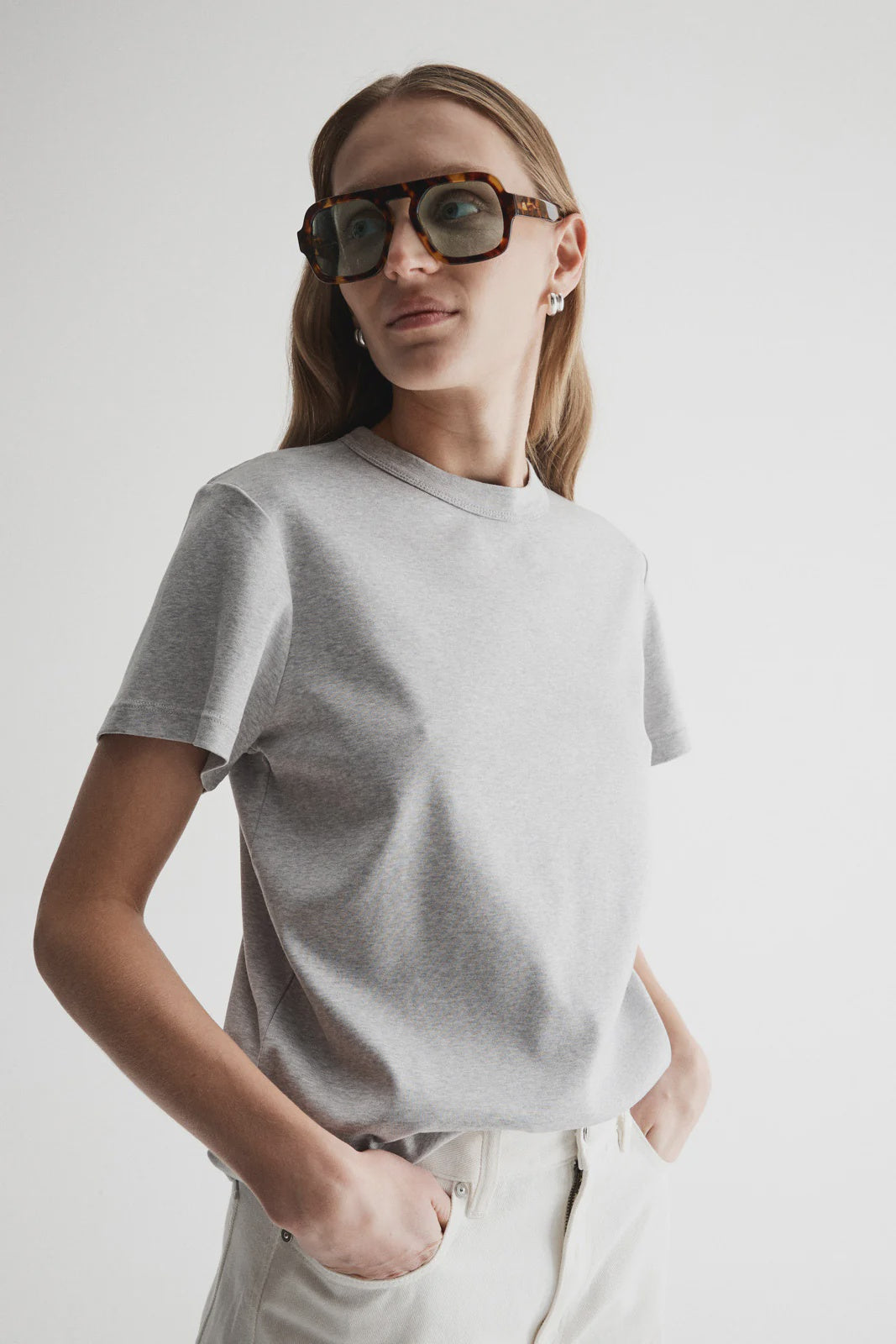 ELKA COLLECTIVE Mia Tee grey marle