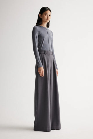 ELKA COLLECTIVE Elise Top charcoal marle