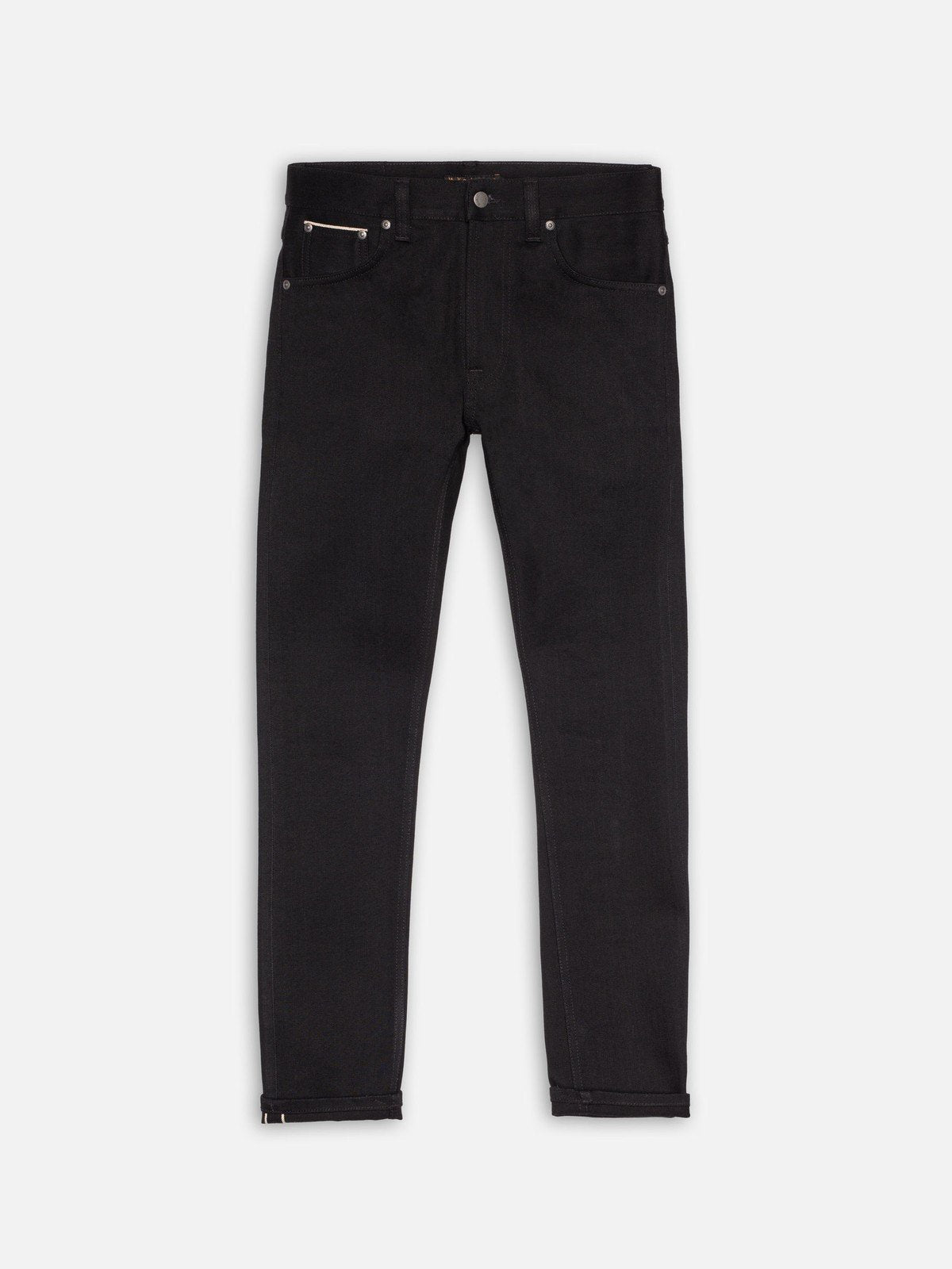 NUDIE JEANS Lean Dean dry black selvage