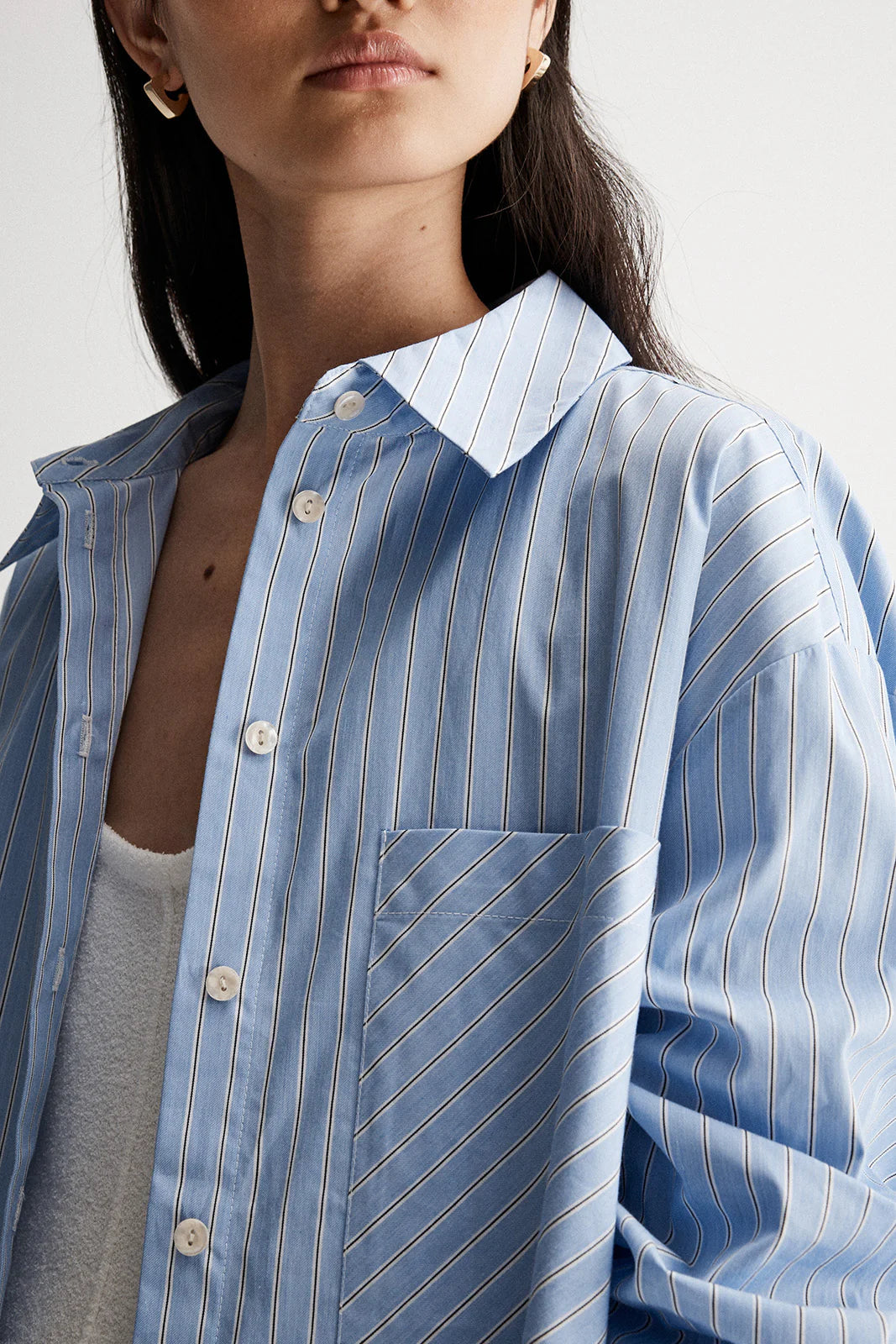 ELKA COLLECTIVE Pelli Shirt blue stripe