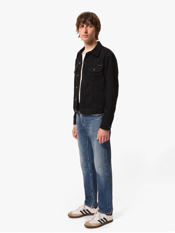 NUDIE JEANS Danny Rinsed Denim Jacket black