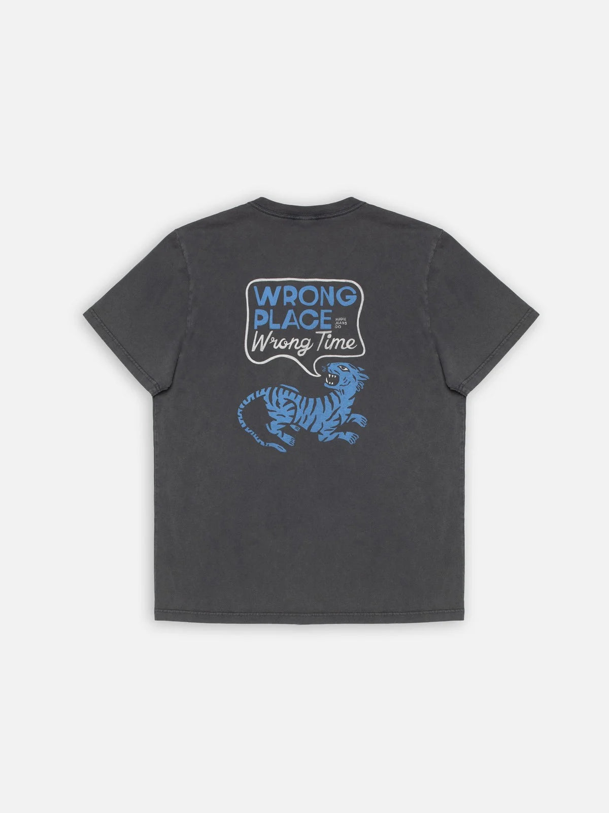 NUDIE JEANS CO Roy Wrong Place T-Shirt antraciter