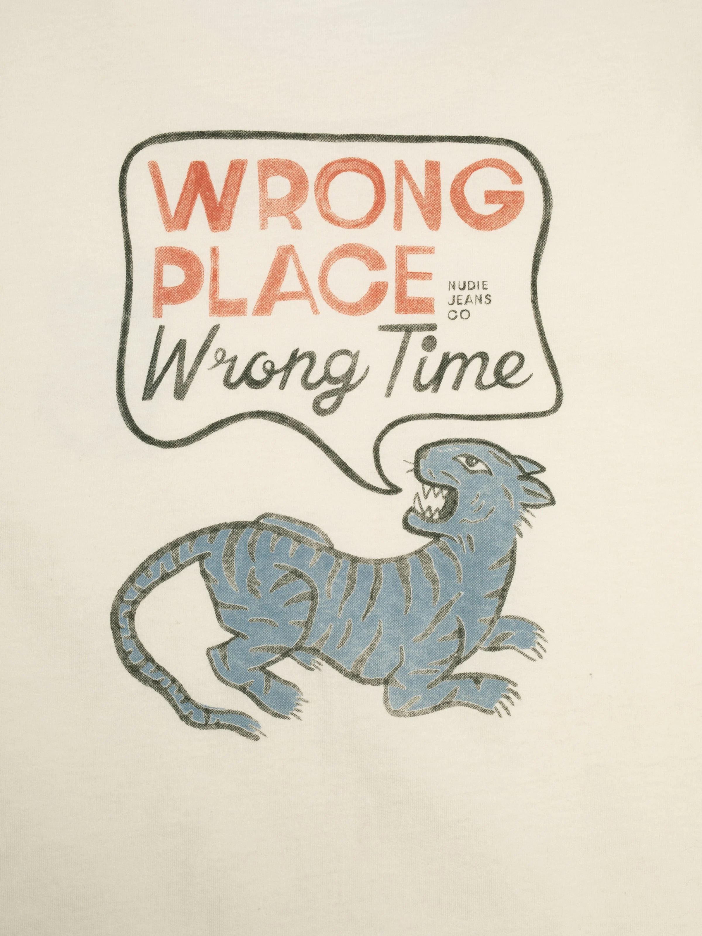 NUDIE JEANS CO Joni Wrong Place T-Shirt off white