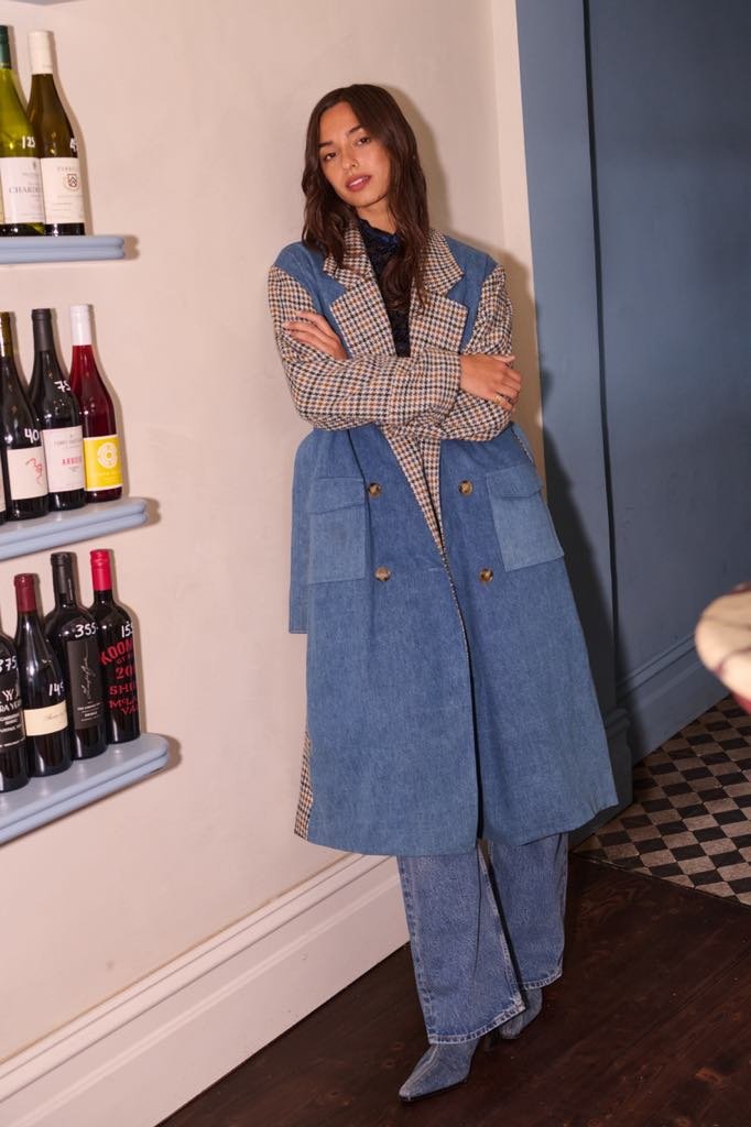 BARRY MADE Holmsen Trench denim check