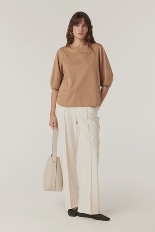 CABLE MELBOURNE Pima Lantern Top camel