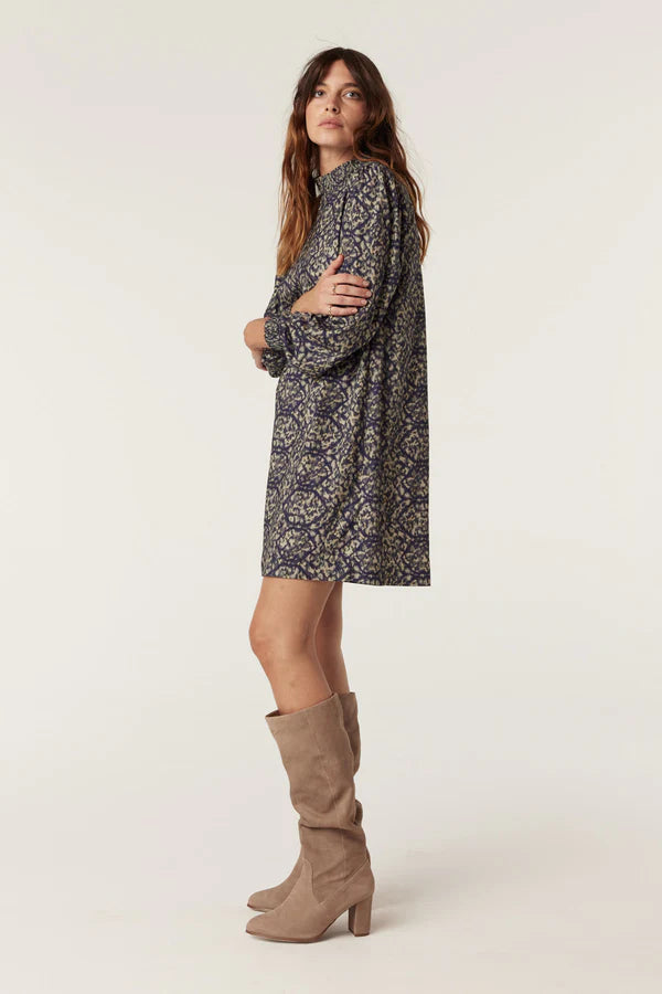 CABLE MELBOURNE Grace Shift Dress reptile print