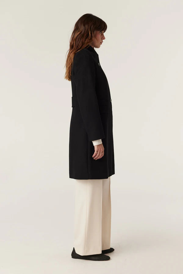 CABLE MELBOUNRE Eton Wool Coat black