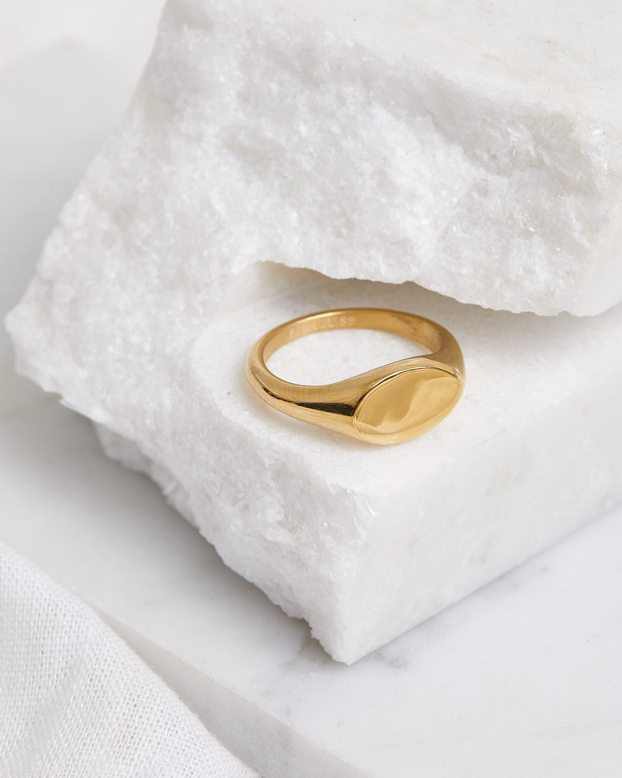 FINER RINGS Signet Ring gold