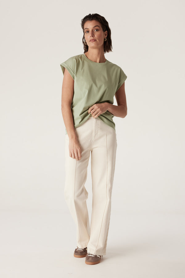 CABLE MELBOURNE Pima Tee sage