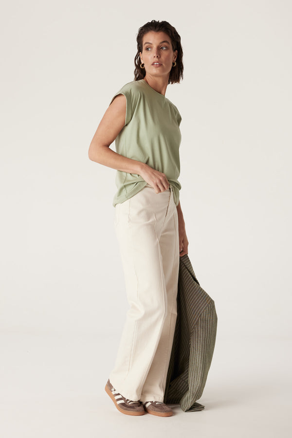 CABLE MELBOURNE Pima Tee sage