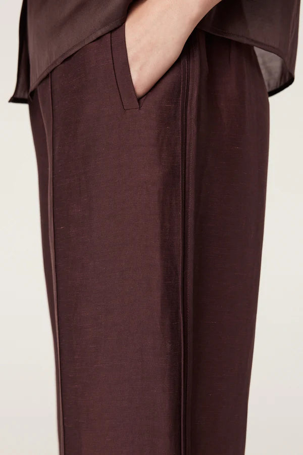 CABLE MELBOURNE Goldie Pant raisin