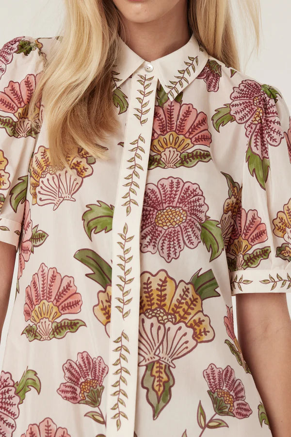 CABLE MELBOURNE Evita Maxi Dress rosa floral