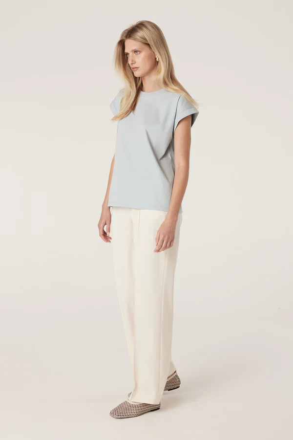 CABLE MELBOURNE Pima Tee dusty blue