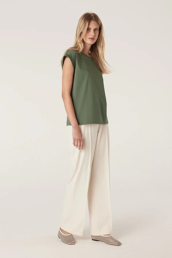 CABLE MELBOURNE Pima Tee khaki