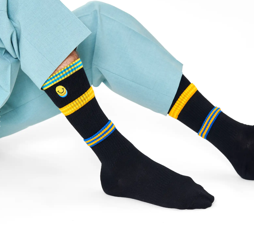 HAPPY SOCKS Colours Cuff Thin Sneaker Socks