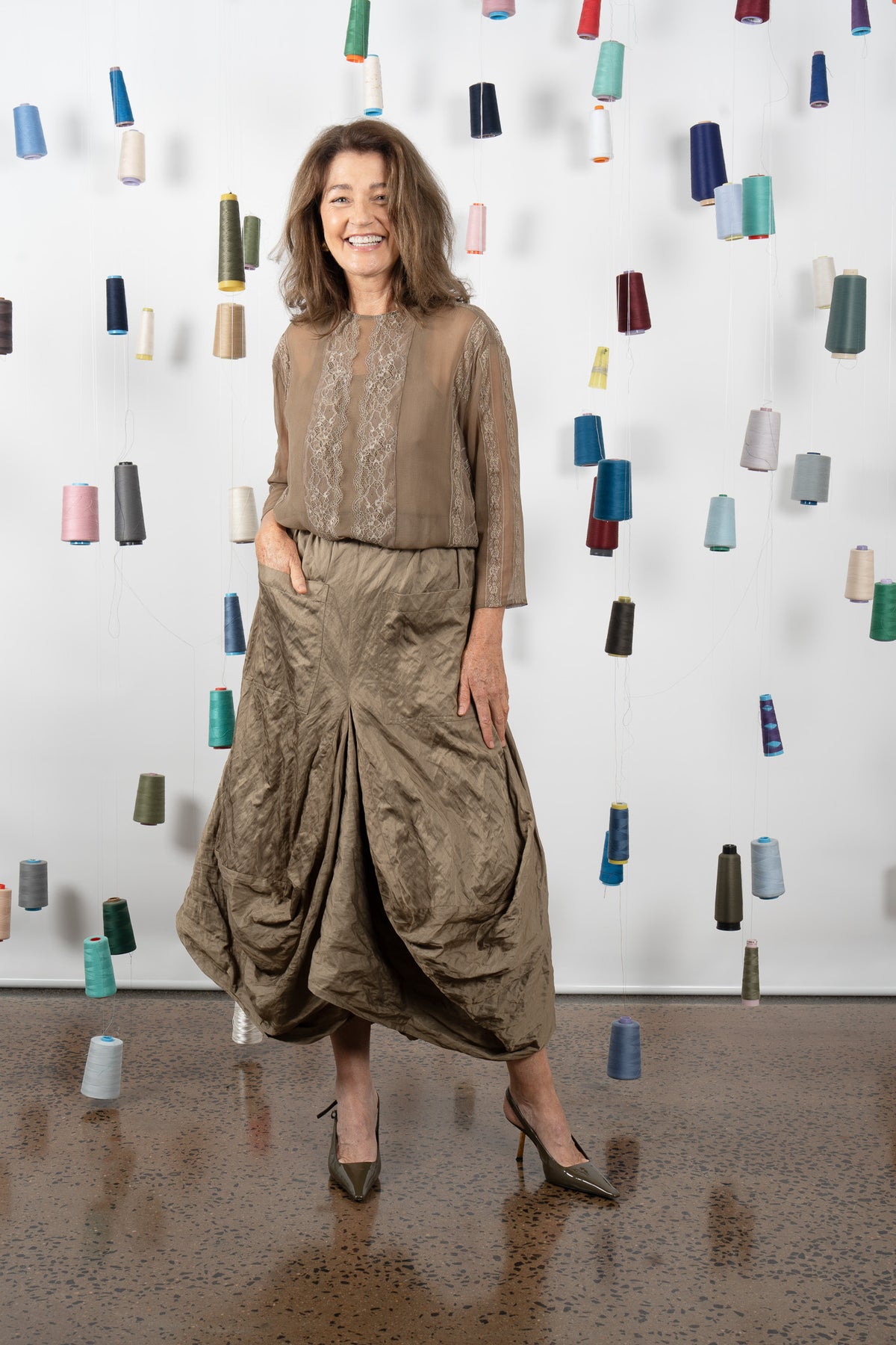 M.A DAINTY Montclair Skirt olive