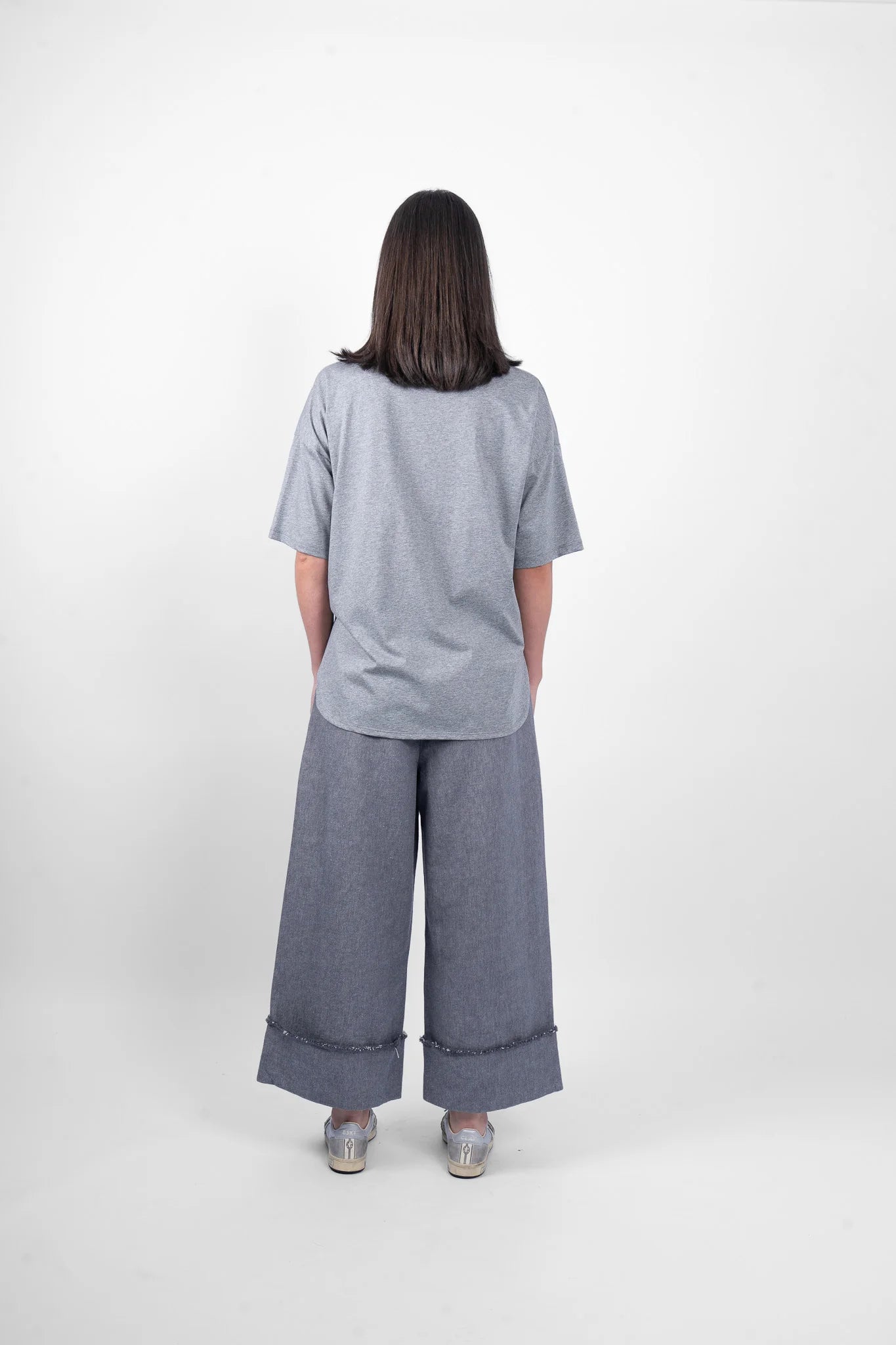 MA DAINTY Peony Top grey marle