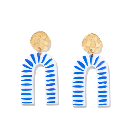 EMELDO DESIGN Selina Earrings blue white