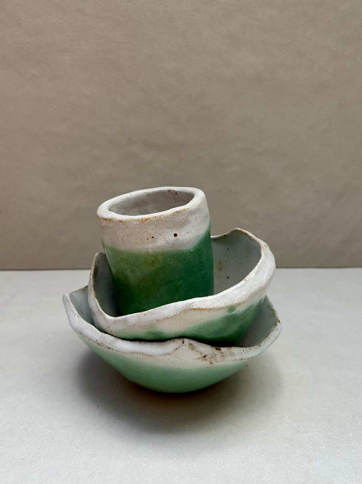 ELLIOTT CERAMICS Palm Green Series