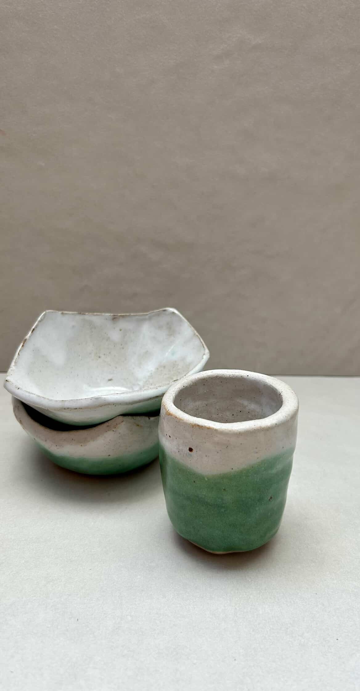 ELLIOTT CERAMICS Palm Green Series