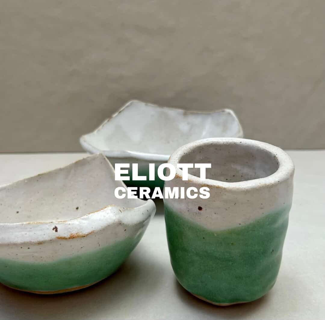 ELLIOTT CERAMICS Palm Green Series