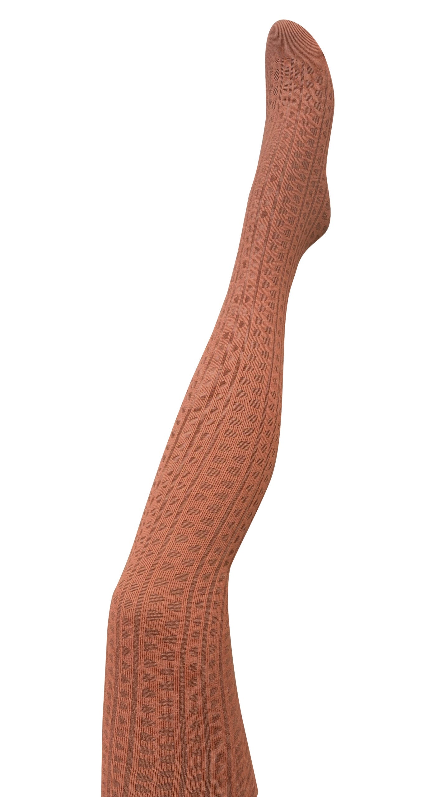 TIGHTOLOGY Haptic Organic Cotton Tights - Terracotta