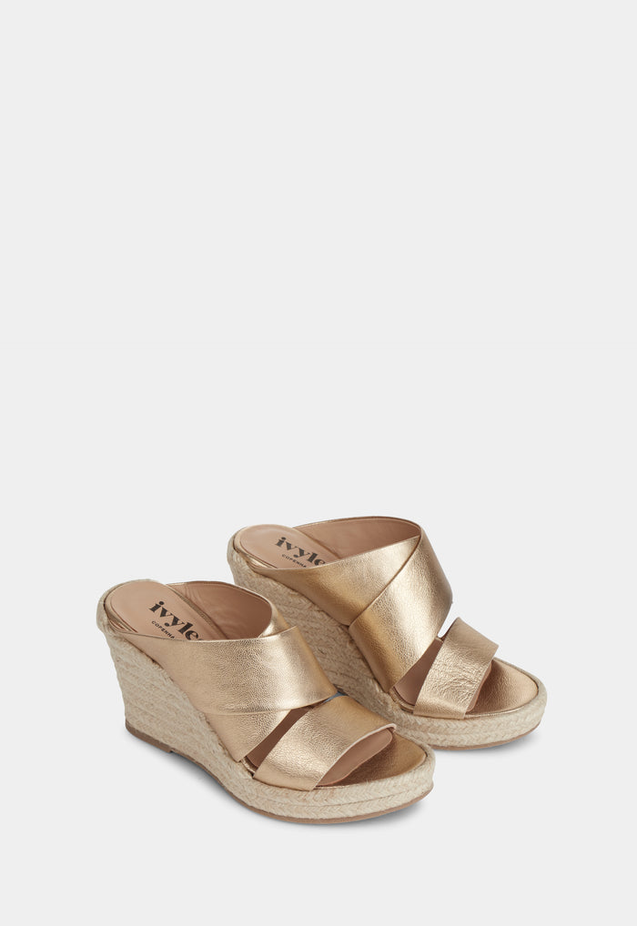 IVYLEE COPENHAGEN Bella Wedge Sandal gold