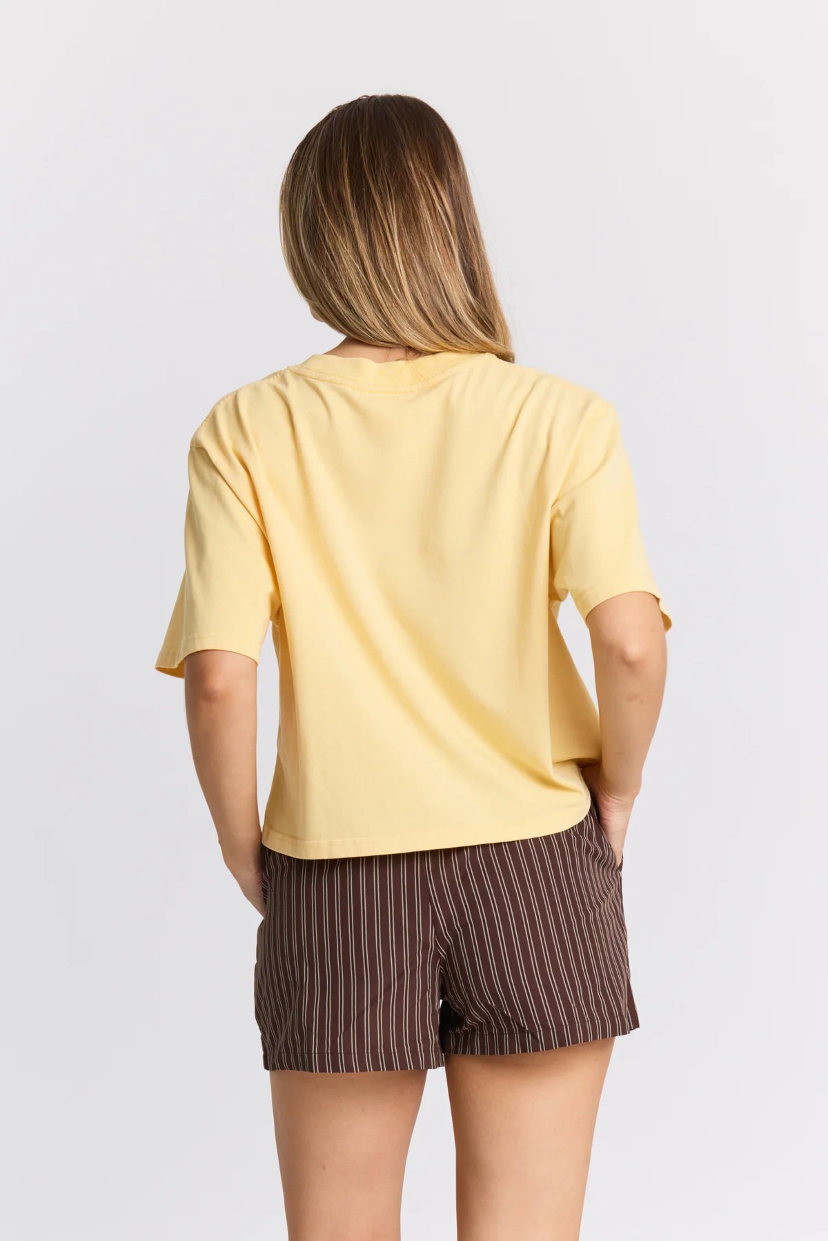 MAKU J'adore Mon Chou Boxy Crop Tee butter