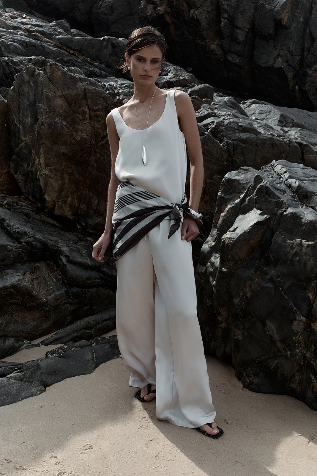 ELKA COLLECTIVE Mina Tank ecru