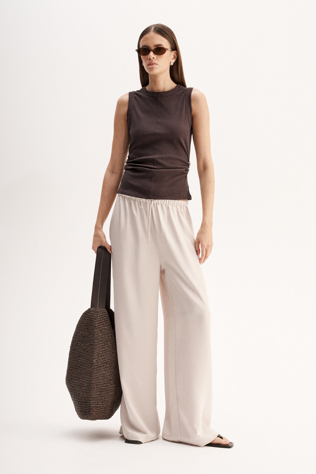 ELKA COLLECTIVE Charlie Top chocolate