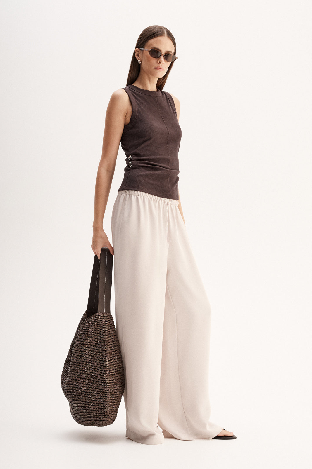 ELKA COLLECTIVE Charlie Top chocolate