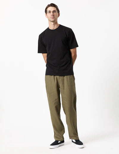 MR SIMPLE Burbank Linen Pant - Fatigue