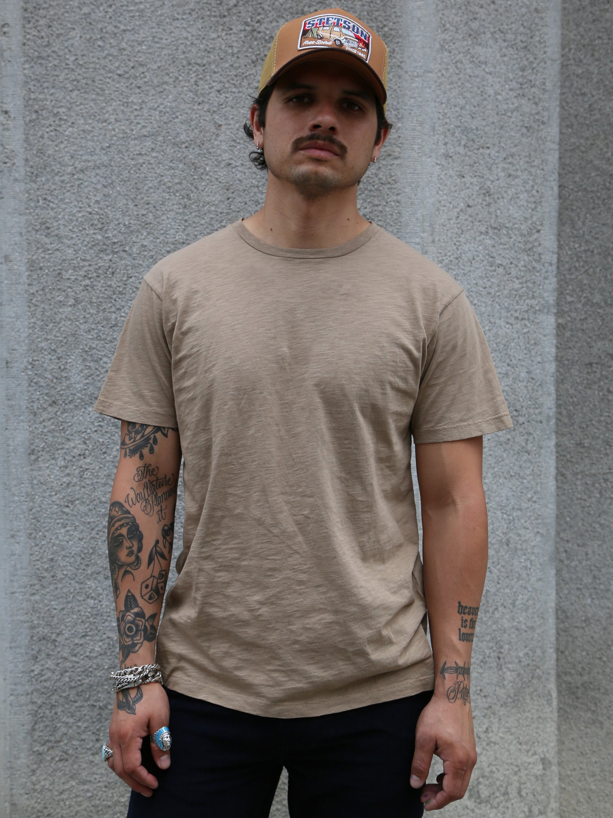 NUDIE JEANS Roffe T-Shirt desert