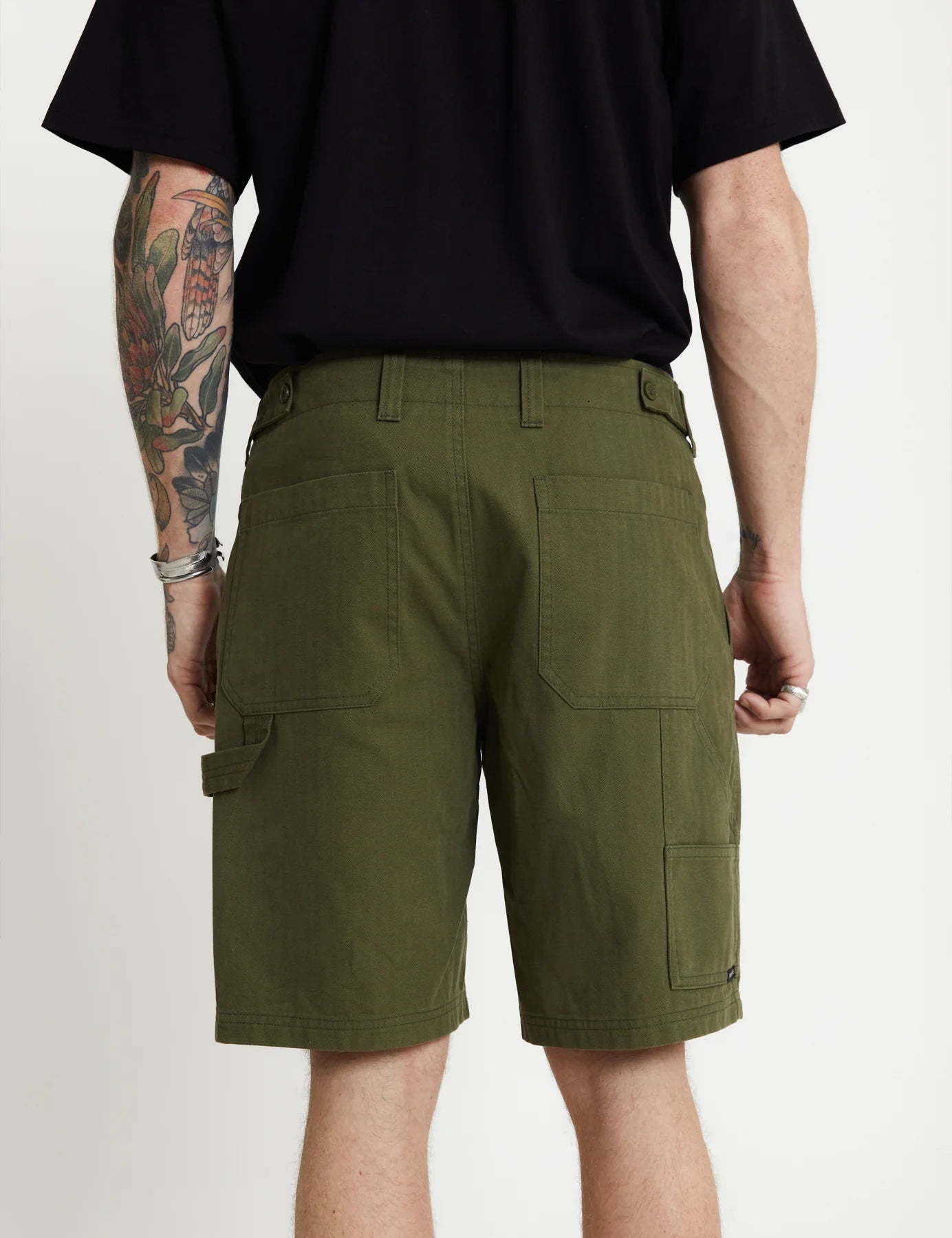 MR SIMPLE Carpenter Walk Short washed army