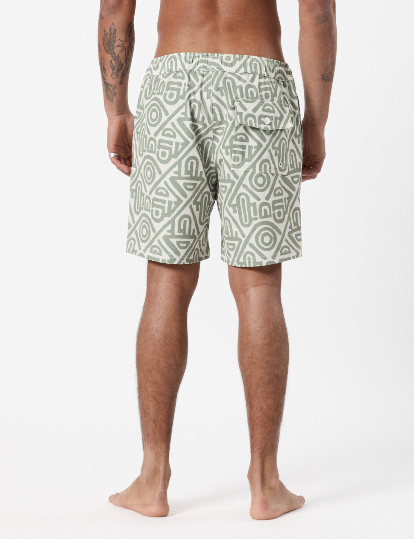 MR SIMPLE Modern Swim Short sage