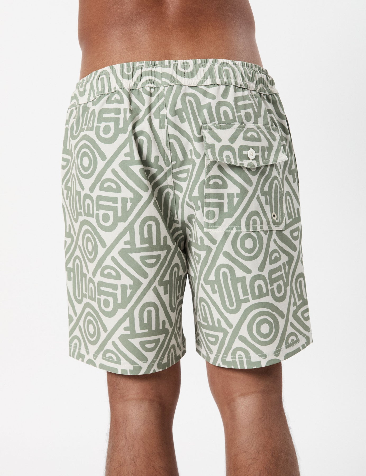 MR SIMPLE Modern Swim Short sage