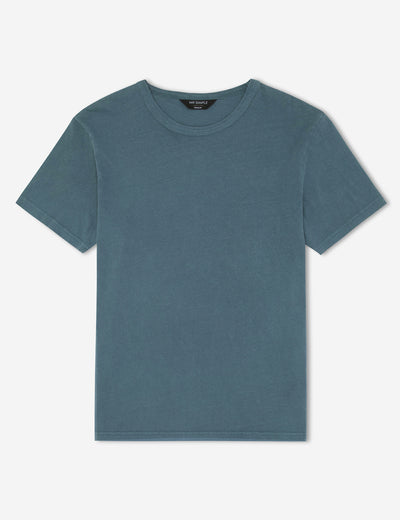 MR SIMPLE Hemp Tee washed slate