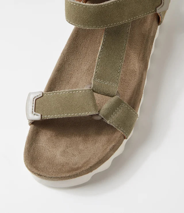 ROLLIE NATION Sandal Tooth Wedge sage/white