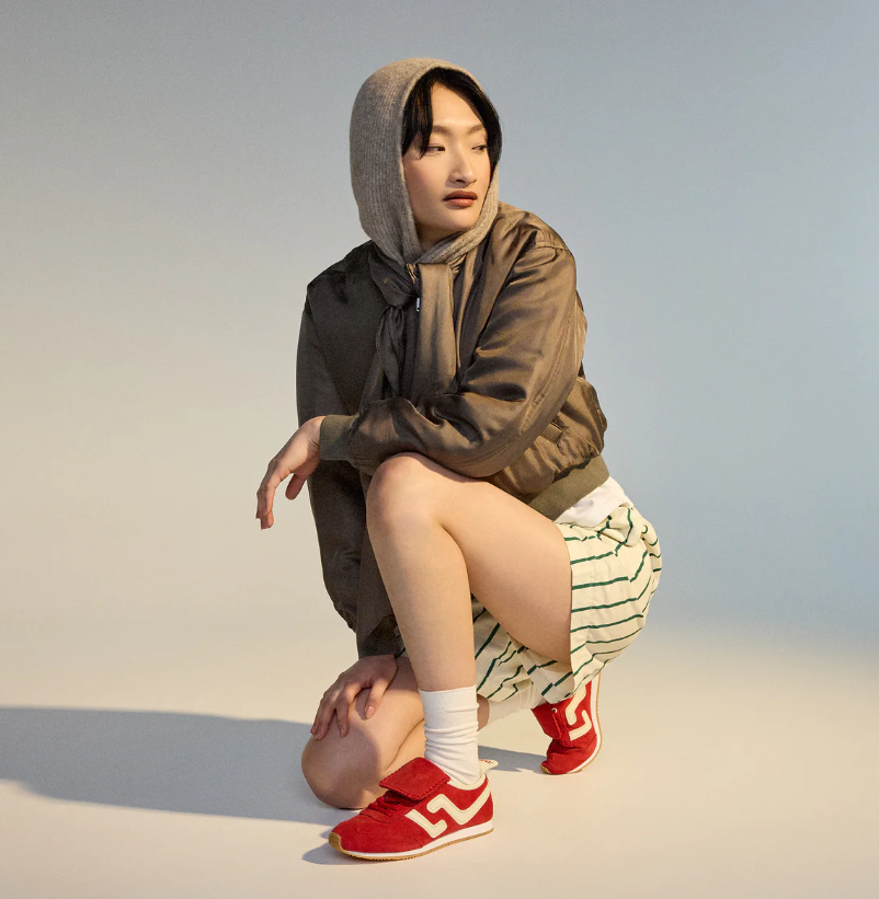 ROLLIE Shift Retro Sneakers red/ecru