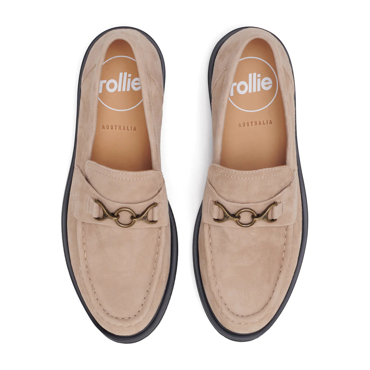 ROLLIE NATION Loafer Rise walnut suede